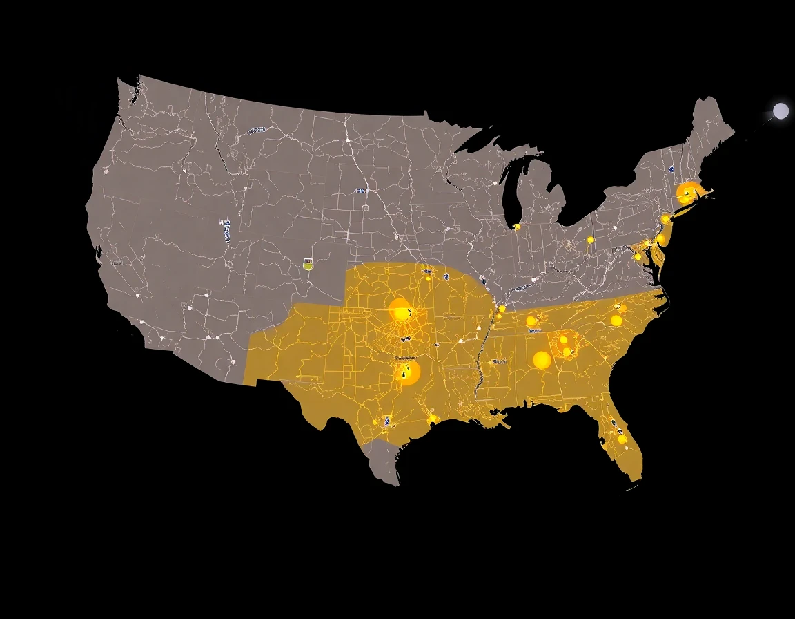 Electrical Service Areas Map